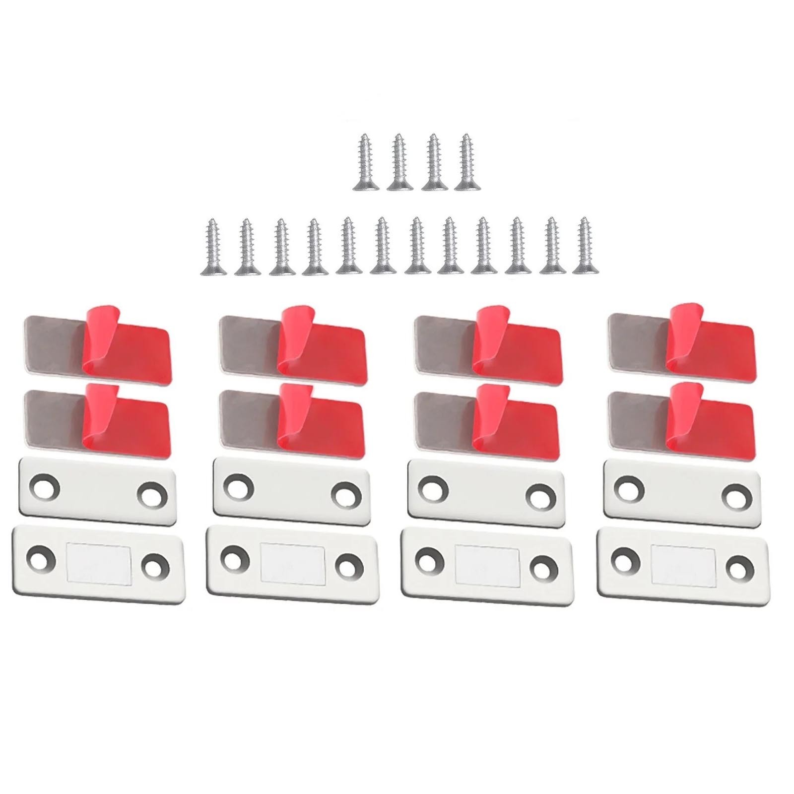 Cabinet Magnets, Monkey Magnets for Cabinets 4 Set Door Catch with Adhesive Cabinet Magnets Door Catch Closer Closures Hardware Kitchen Cabinet Closer